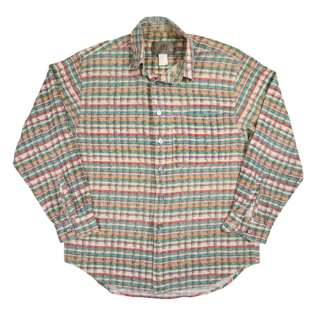The Territory Ahead Western Stripe Shirt Mens M Multicolor Southwest 1990s‎ USA